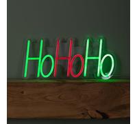 40cm x 18cm Light up Ho Ho Ho Christmas Neon Flex Hanging Sign