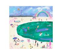 (40cm x 40cm, Cream/Blue/Green) Mary Donald Days Like These Print
