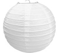 40cmRound Paper Ceiling Light Shade, , White, Bamboo-Style Ribbed Design, Hanging Lantern for Bedrooms, Living Rooms, Events parties office schools streets clubs you can use everywhere.