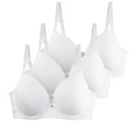 40dd Bras for Women 3Pcs Women's Underwired Push Up Bras Floral Lace Padded Full Coverage Minimizer Bra Push Up Everyday Underwear Support Comfortable Bralette with Adjustable Straps