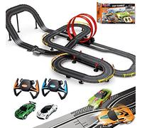 40FT Slot Car Race Track Set Electric Powered Super Loop Speedway with Four Cars for Kids with Sounds and Light Dual Racing Adult-Slot Car Set