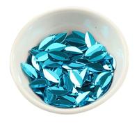40g Cup Oval Folding Sequins Horse Eyes Shape Loose Sequin PVC Loose Sequins Glitter Paillette for DIY Crafts Embellishment Sewing, Blue
