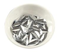 40g Cup Oval Folding Sequins Horse Eyes Shape Loose Sequin PVC Loose Sequins Glitter Paillette for DIY Crafts Embellishment Sewing, Silver