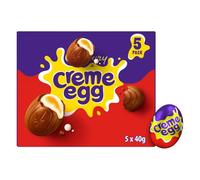 40g Easter Filled Chocolate Creme Eggs x 5 - Creamy Milk Chocolate Shell with Smooth Fondant Filling, Individually Wrapped Treats Perfect for Egg Hunts, Gifts & Party Sharing