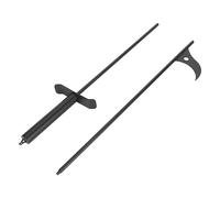 40in Fire Poker Fireplace Poker, Rustproof Solid Steel Fire Pit Poker, Extra - Long Heat - Safe Campfire Poker Stick for Indoor Outdoor Wood Stove Camping