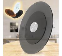 40in Turntable Tempered Glass Rotating Display Plate for Dining Silent Smooth Rotation Black Ideal for Parties & Entertaining (90cm/36in)