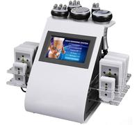 40k Cavitation Machine, 6 in 1 Vacuum Multipolar Radio Frequency Machine, Body Shaping Machine for Shaping, Lifting and Tightening, Reduction Device for Spa, Salon and Home Use