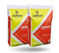 40kg Cempost Postcrete Fast Setting Concrete - For Fence & Gate Garden Structures Posts Fencing - No Mixing required - 2 x 20kg