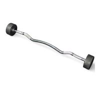40Kg Fixed Weight Rubber Barbells With Curved Handle