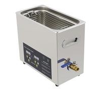 40KHz Digital Ultrasonic Cleaner with Baskets | Heated Timer Cleaning Machine for Jewellery Watch Glasses Denture Auto Parts Ideal for Jewellers Mechanics & Dental Users (Capacity: 6.5L/1.7gal)
