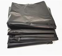 40L 680x780mm (26"x30") ESD Anti-static Trash Polybag for Clean Room | Static Control, Flat-mouth (Flat Opening) Anti static Bag for Garbage Disposal,0.05mm Thickness (Black,10)