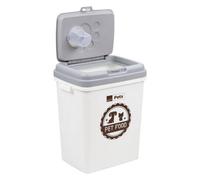 40L Airtight Cat Pet Food Storage Container With Measuring Cup - Plastic Container - Perfect Capacity & Portable
