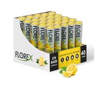 40L Bin Bags Lemon Scented - 25 Rolls (375 Bags), Drawstring Bin Liners for Pedal Bins, Strong Rubbish Bags for Kitchen, Bathroom, Office, 40 Litre Trash Bags with Fresh Scent
