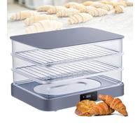 40L Bread Proofing Box (3-Layer Removable), Electric Dough Proofer Machine for Home Use, Adjustable Temperature +Timing(1min-24h),Automatic Humidity Control