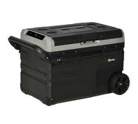 40L Car Refrigerator 12V Portable Freezer w/ Inner LED Light, Wheels Outsunny