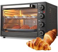 40L Commercial Pizza Oven, 1500W Electric Mini Oven with 90-230 °C Adjustable Temperature & 60 Min Timer, Multipurpose Toaster Bake Broiler for Restaurant Home Kitchen Baked