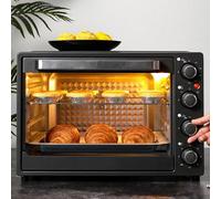 40L Commercial Pizza Oven, Restaurant Counter Top Pizza Baking Oven, 90-230 °C Adjustable Temperature, One-Click Operation, Time Control, Multipurpose Indoor Pizza Maker for Restaurant Home