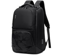 40L High Tech Water Repellent Work College Computer Laptop Travel Business Backpack for Men with USB Charging Port and Ergonomic Design Fits 17.3 Inch Tablet, Notebook