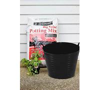 40L Litre Large Robust Flexi Tubs Multipurpose Flexible Rubber Storage Container Buckets Garden Trugs Laundry Basket Polyethylene Flex Tub For Home Gardening Toys (Large Flexi Tub)