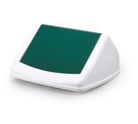 Durable 40L Square Flip Swing Lid Green - Strong Recycling Bin Lid - Durabin