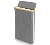 40L Toilet Paper Storage with Lid and Side Window Dustproof Standing Box Up to 24 Standard Rolls for Bathroom RV(grey)