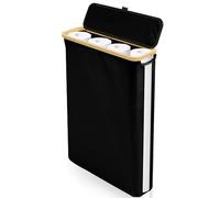 40L Toilet Paper Storage, with Lid and Side Window Dustproof Toilet Paper Basket Holds Up to 24 Standard Rolls for Bathroom RV(black)