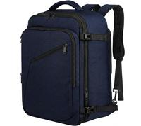 40L Travel Backpack Hand Luggage Airplane， Expandable 50x35x20cm Men Cabin Bag Lightweight Travel Backpack Women School Backpack Carry On Travel Backpack for Business， Work， Blue， New Year Sale ， Top 