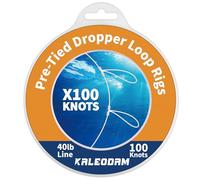 40LB 100knots Pre-Tied Dropper Loop Fishing Rig, 18" Spacing, 5.5" Loop Size, Ideal for Saltwater & Freshwater Fishing