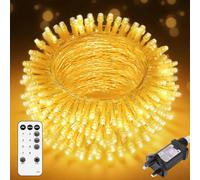 40M 400 LED Fairy Lights Plug in, Warm White String Lights with Remote, 8 Modes 3 Timers 4 Brightness, IP44 Waterproof Mains Powered Indoor Outdoor Christmas Fairy Lights for Bedroom Garden Decor