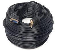40m VGA to VGA Cable 15 pin SVGA Male to Male for Monitor Computer PC Laptops TV Projectors Extension Lead, HD15 All Data Pins Connected 131ft Black