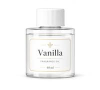 40ml Fragrance Oil Refill for Electric Aroma Diffuser, Scented Oil Refill for Waterless Diffuser, Home Fragrance Air Freshener for Bathroom, Bedroom & Living Room (Vanilla)
