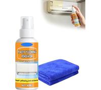 40ml Plastic Yellowing Renovator Spray, Multi Purpose Plastic Yellowing Remover Spray, Plastics Yellow-Off Spray Cleaner, Air Conditioner Plastics Agent, Fast Acting (1pcs)