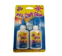 40ml PVA Craft Glue Bottles - Twin Pack - Washable Non Toxic Adhesive