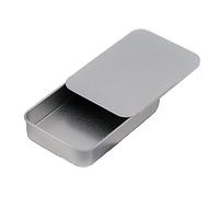 40ml Rectangular Tin with Sliding Lid - Small Travel Container - Chewing Gum/Sweets/Lip Balm/Favour/Gift/Pill/Cosmetic Box