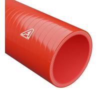 40mm (1 9/16") Internal Diameter Red Silicone Radiator Straight Hose 1 Metre Length Universal Tube