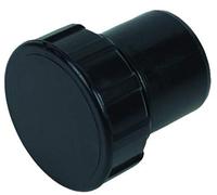 40mm (43mm) Black Solvent Waste Access Plug - Bag of 2