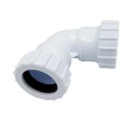 40mm 90 deg Knuckle Elbow Bend Compression Universal Waste Fittings