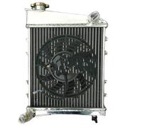 40MM Aluminum Radiator For Austin Rover Mini Cooper S/Morris 1275 GT MT 1967-1991 ALL MODELS & OR With FAN Radiator Reservoir Tank,Car Radiator(Radiator And 1 Fan)