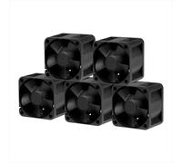 ARCTIC S4028-6K (5 Pack) - 40x40x28 mm fan, 250-6000 RPM, PWM regulated, 4-pin connector, 12 V DC - Black