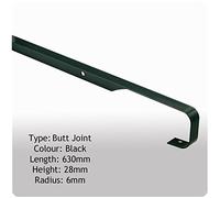 40mm Black Butt Joint 6mm Radius