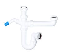 40mm Bowl & Half Sink Trap 1.5" Kitchen Appliance Water Discharge 75mm Seal Kit