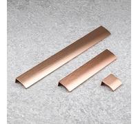 40mm Brushed Rose Gold Copper Profile Cabinet Handle Straight Cupboard Door Drawer Pull