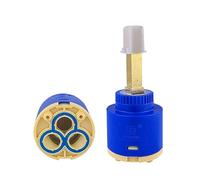 40mm Ceramic Disc Cartridge Faucet Valve, Single Handle Ceramic Cartridges, Cold and Hot Mixer Tap Inner Cartridge for Kitchen Bathroom Basin Shower Faucets (N35DW)