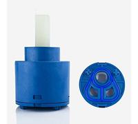 40mm Ceramic Disc Tap Cartridge, Tap Cartridges Replacement 25/30/35/40mm, Ceramic Disc Cartridge Valve for Single Handle Monobloc Bathroom Or Kitchen Mixer Taps,M Hot(40mm)