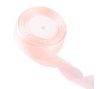 40mm Champagne Organza Ribbon for Gift Wrapping 45M - Thick Chiffon Ribbon for Hair Bow, Christmas, Cake, Wedding, DIY Crafts, Car Decoration