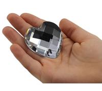 40mm Crystal Clear H102 Flat Back Large Heart Jewels Quality Pro Grade Individually Wrapped - 4 Pieces