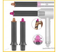 40MM Curling Styler Attachment For Dyson Supersonic Nural HD16 Hair Dryer Automatic Curling Barrels Curl Hair Styler Tool Nozzle 40MM Gold Curler