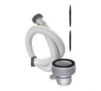 40mm Diameter Pool Pump Hose 1.5m Length Enhanced Flow | Includes B adapter, stainless steel clamps, prevents leaks, fits for intex for coleman, 1.5m length