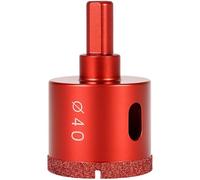 40mm Diamond Hole Saw,Brazed Diamond Hollow Core Drill Bit Hole Cutter for Glass Tile Ceramic Marble Limestone Fiberglass Porcelain Cutting