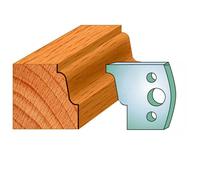 40mm Euro Spindle Moulder Cutters and Limiters - Profile 031 Profile Knives and Limiters (2 Knives and 2 Limiters) Made by Xcalibur Tooling